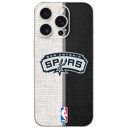 NBA San Antonio Spurs Canvas iPhone 16 Pro Skin